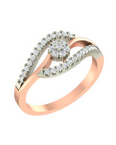 18K Gold & Diamond Ring For Women KRA10483